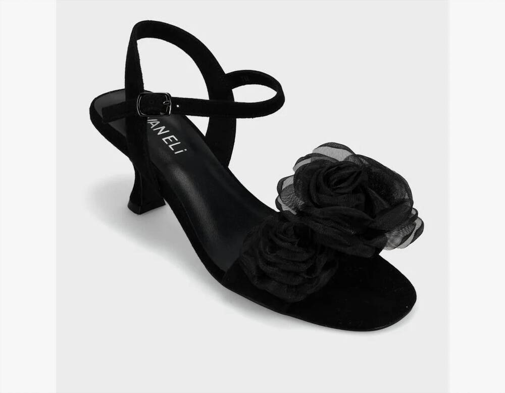 NEW VANELI women's lapis sandal in black suede